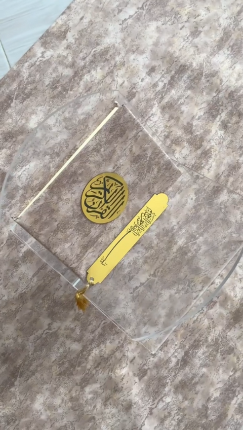 Acrylic Glass Holy Quran Stand