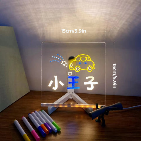 Acrylic Note Board with Color Light