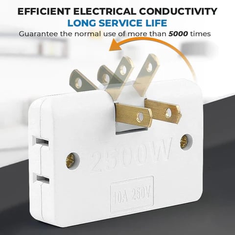 3 in 1  Rotating Socket 180 Degree