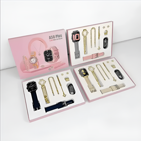 A58 Plus 6 In 1 – Smartwatch For Women | Best Quality Smart Watch For Girls | Perfect For Gift